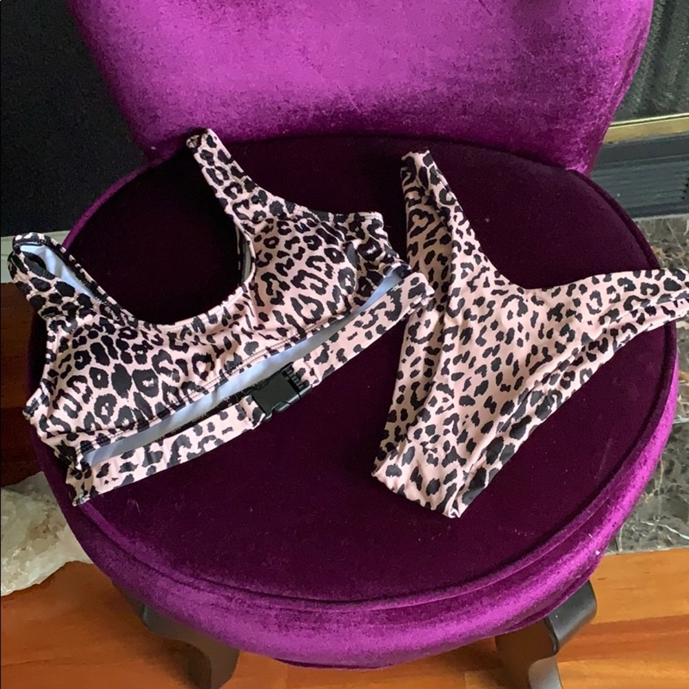 leopard print bikini